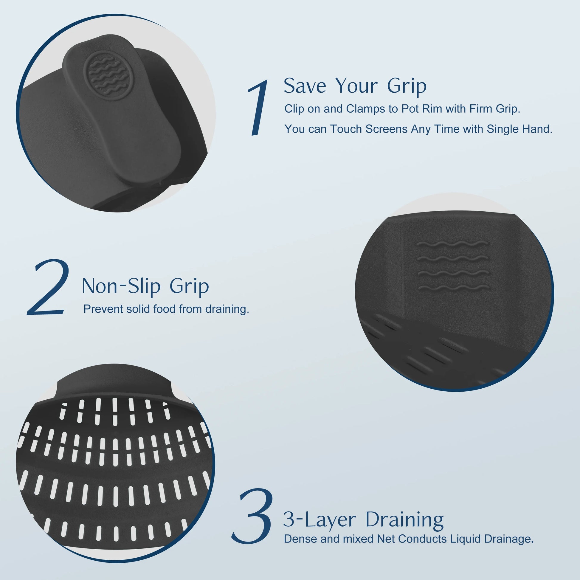 Adjustable Silicone Pot Strainer