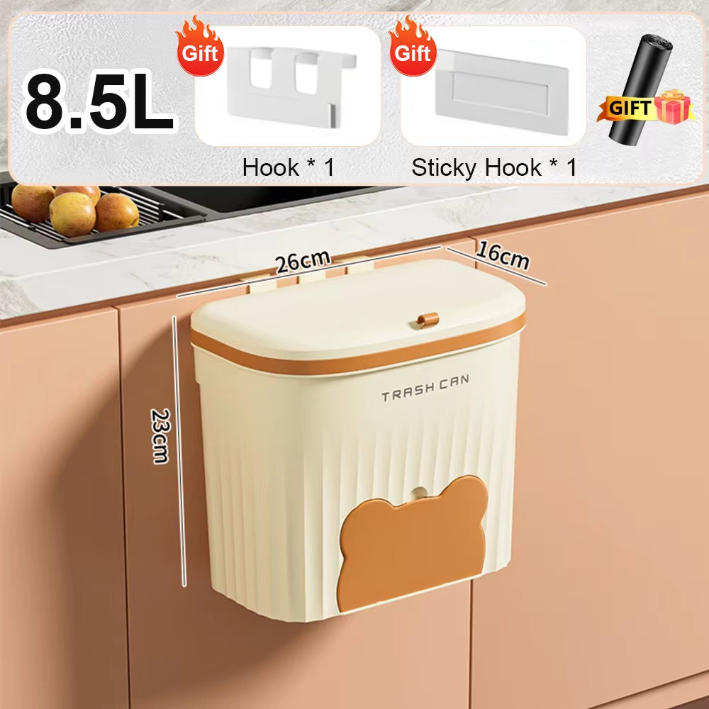 Wall Mounted Kitchen Trash Can