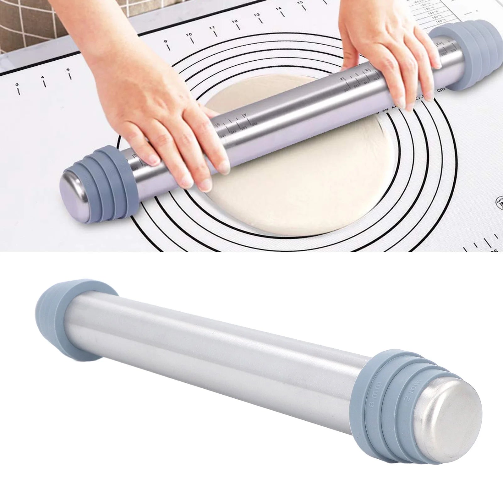Stainless Steel Rolling Pin