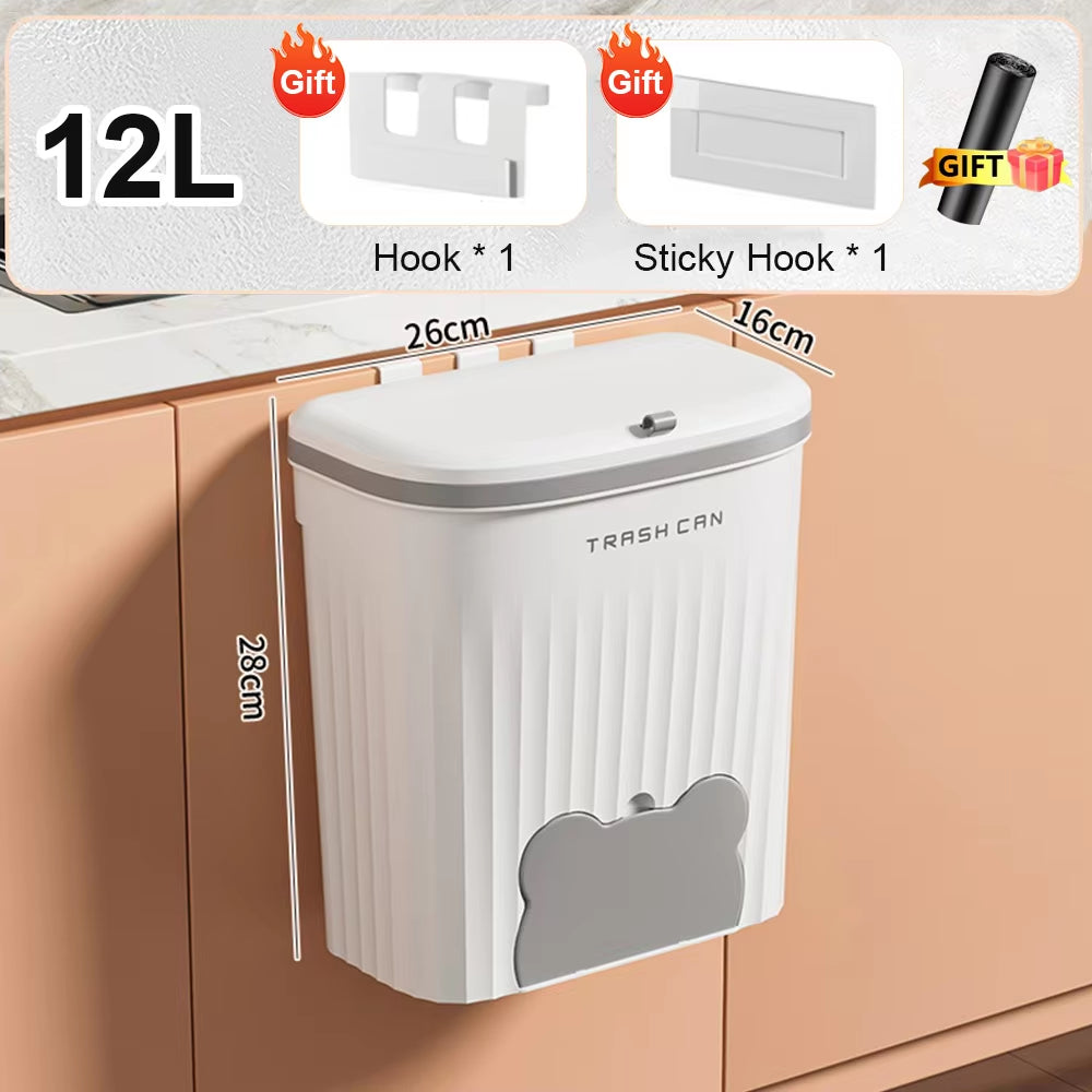 Wall Mounted Kitchen Trash Can