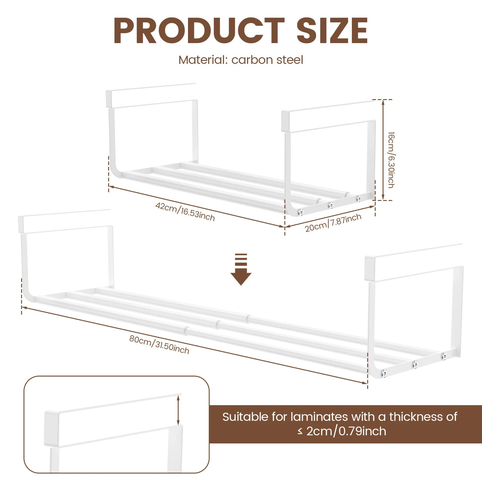 Under Cabinet Storage Rack