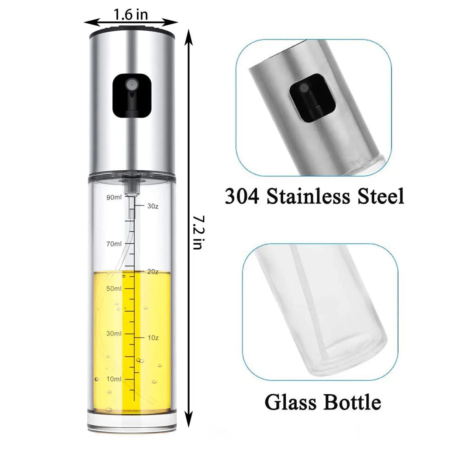 100ml Glass Oil Sprayer Bottle