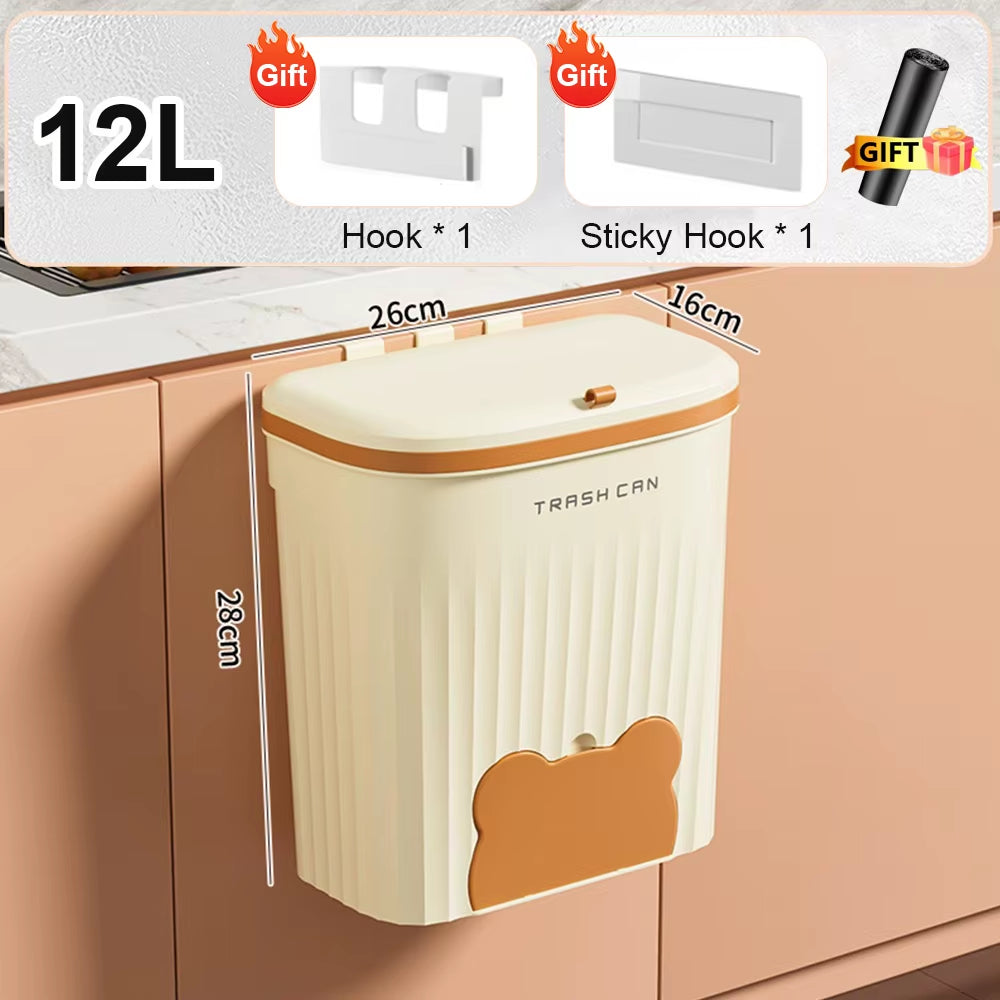 Wall Mounted Kitchen Trash Can