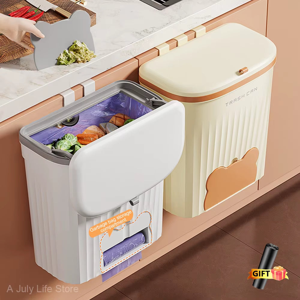 Wall Mounted Kitchen Trash Can